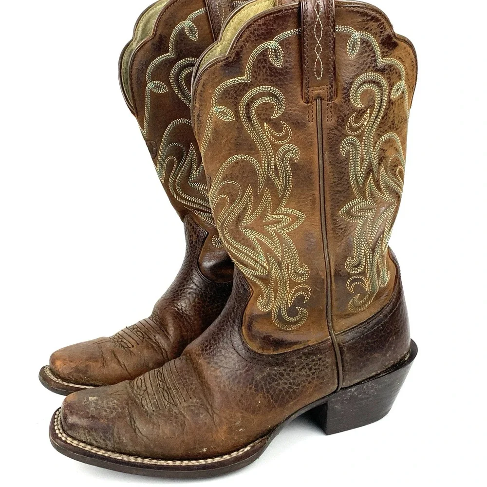 ARIAT Legend Western Boot Women's Distressed Brown Leather Boots 7B
